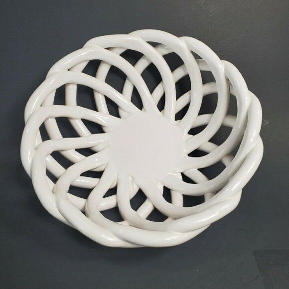 Modern Farmhouse Gorgeous 7"  Braid Bread Basket - - Picture 1 of 7